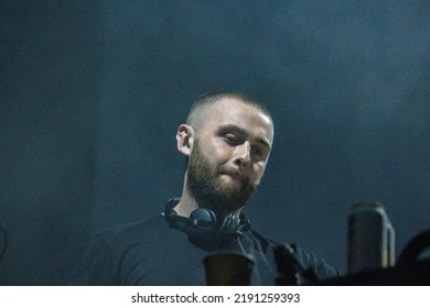 Manchester, Tennessee USA - 06-18-2022: Disclosure Plays From Large EDM Crowd At Bonnaroo Music Festival