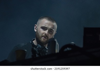 Manchester, Tennessee USA - 06-18-2022: Disclosure Plays From Large EDM Crowd At Bonnaroo Music Festival