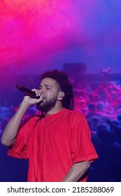 Manchester, Tennessee USA - 06-18-2022: J Cole Performs At Bonnaroo Music Festival