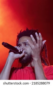 Manchester, Tennessee USA - 06-18-2022: J Cole Performs At Bonnaroo Music Festival