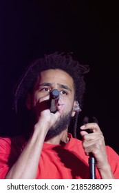 Manchester, Tennessee USA - 06-18-2022: J Cole Performs At Bonnaroo Music Festival