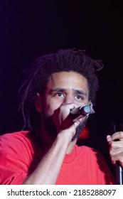 Manchester, Tennessee USA - 06-18-2022: J Cole Performs At Bonnaroo Music Festival