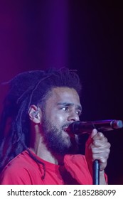 Manchester, Tennessee USA - 06-18-2022: J Cole Performs At Bonnaroo Music Festival