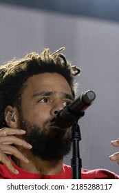 Manchester, Tennessee USA - 06-18-2022: J Cole Performs At Bonnaroo Music Festival