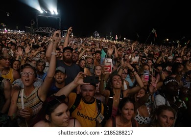 Manchester, Tennessee USA - 06-18-2022: J Cole Performs At Bonnaroo Music Festival