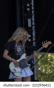 Manchester, Tennessee USA - 06-19-2022: The Aces Perform On The Main Stage At Bonnaroo Music Festival