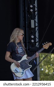 Manchester, Tennessee USA - 06-19-2022: The Aces Perform On The Main Stage At Bonnaroo Music Festival