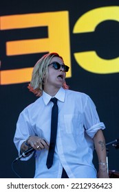 Manchester, Tennessee USA - 06-19-2022: The Aces Perform On The Main Stage At Bonnaroo Music Festival