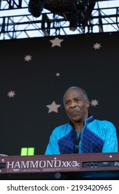 Manchester, Tennessee USA - 06-19-2022: Femi Kuti And The Positive Force Play To A Colorful Crowd At Bonnaroo Music Festival