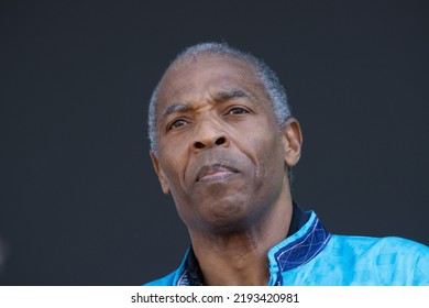 Manchester, Tennessee USA - 06-19-2022: Femi Kuti And The Positive Force Play To A Colorful Crowd At Bonnaroo Music Festival