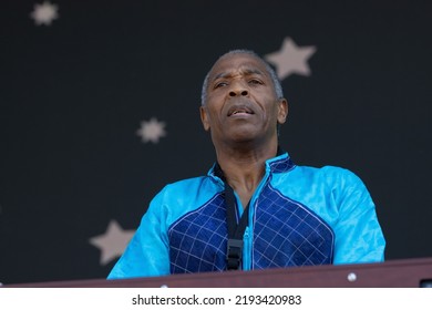 Manchester, Tennessee USA - 06-19-2022: Femi Kuti And The Positive Force Play To A Colorful Crowd At Bonnaroo Music Festival