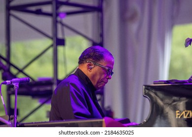 Manchester, Tennessee USA - 06-19-2022: Herbie Hancock Band Plays Bonnaroo Music Festival 2022