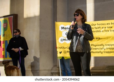 Manchester UK, 3rd October 2021 Cladiators Rally Held Outside The Conservative Party Conference 2021