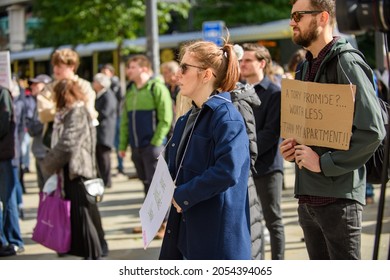 Manchester UK, 3rd October 2021 Cladiators Rally Held Outside The Conservative Party Conference 2021