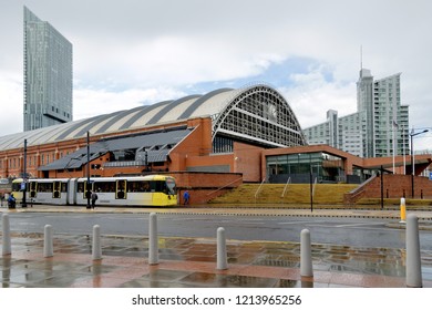 MANCHESTER, UK - AUGUST 10,2018: Manchester Central Convention Complex, A Former Manchester Central Railway Station, Currently - An Exhibition And Conference Centre.