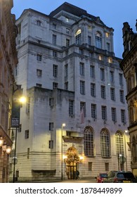 Manchester, UK. December 17, 2020. Hotel Gotham, King Street. Designed By Edwin Lutyens