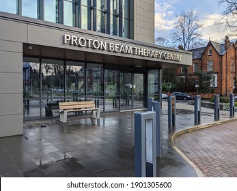 Manchester, UK January 23, 2021. Christie Hospital. Proton Beam Therapy Centre Entrance