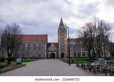 Manchester, UK - March 2022: The Whitworth Hall On The University Of Manchester.