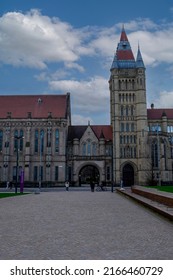 Manchester, UK - March 2022: The Whitworth Hall On The University Of Manchester.