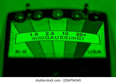 Manchester, United Kingdom - 20th Sept 2022: Ghost Hunting K2 Meter In Night Vision.