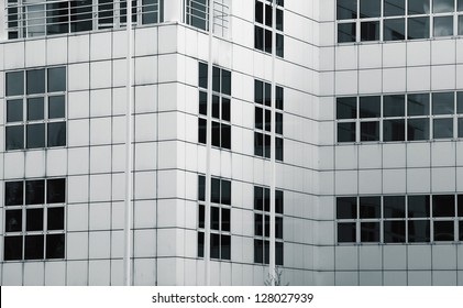 MANCHESTER,UK - FEBRUARY 2013: The Stark Modern Exterior Of The Siemens Complex, Manchester, February 11, 2013. The Prime Minister Praises Siemens For Its  Prized Apprenticeship Programme After Visit