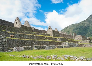 Manchu Picchu Complex In Peru.