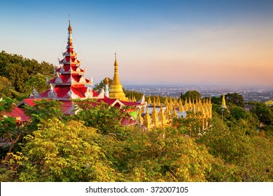 Mandalay Hill At Sunset, Myanmar