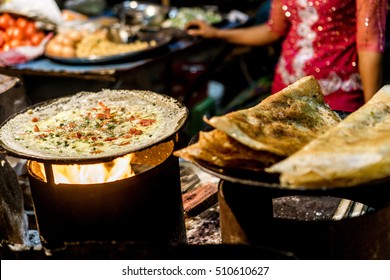 Mandalay, Myanmar - Night Market Food - Dosa