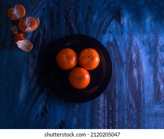 Mandarin On Blue Back Drop 