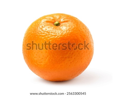 Mandarin orange isolate on white background. Clipping path.