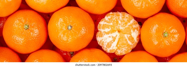 Mandarin tangerine clementine fruits mandarins tangerines clementines fruit background from above panorama top view