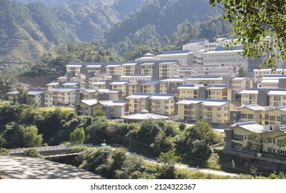 Mandi, Himachal Pradesh, India - October 16 2021: Beautiful View Of Indian Institute Of Technology–Mandi (IIT–Mandi) From Road.