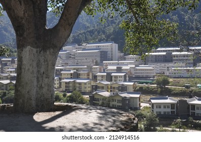 Mandi, Himachal Pradesh, India - October 16 2021: View Of Indian Institute Of Technology–Mandi (IIT–Mandi) From Road.