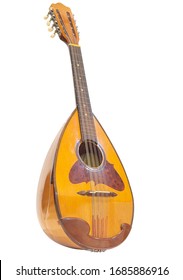 Mandola bowl back style (Tenor mandolin) isolated on white background.