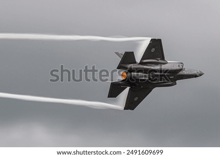 Maneuver flights of F-35 fighter jets by the U.S. Marine Corps and Air Self-Defense Force