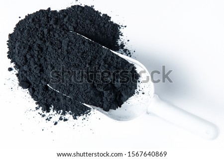 Manganese di oxide on white background