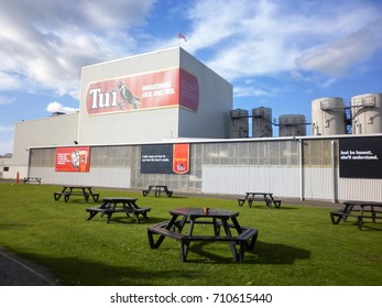 MANGATAINOKA, NEW ZEALAND - JULY 2014- Tui Beer, Active On The Banks Of The Mangatainoka Since 1889.