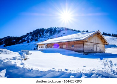 Mangfall Mountains At The Spitzingsee Lake In Bavaria