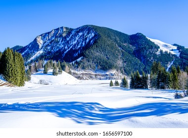 Mangfall Mountains At The Spitzingsee Lake In Bavaria