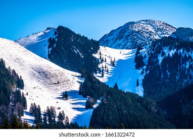 Mangfall Mountains At The Spitzingsee Lake In Bavaria