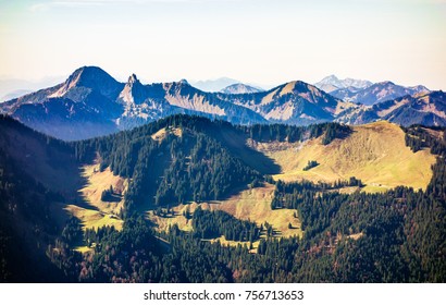 Mangfall Mountains At The Spitzingsee Lake In Bavaria