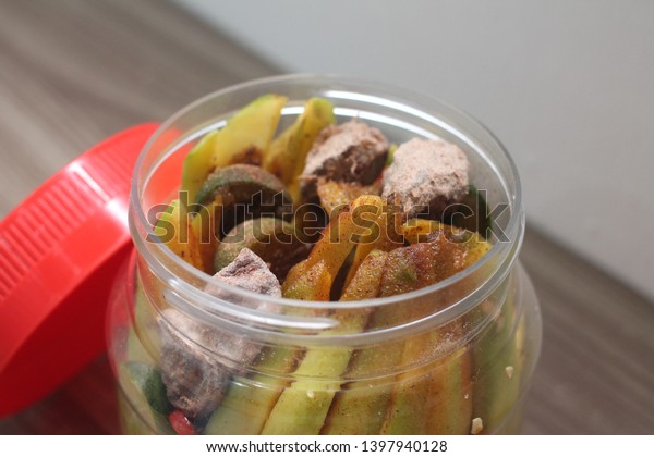 Mangga Asam Boi Jar Sliced Malaysian Stock Photo Edit Now 1397940128