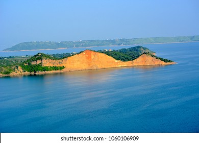 Mangla Dam View Of Kharrak Mountains 