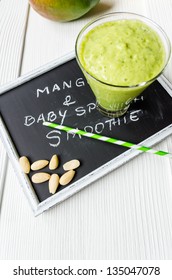 Mango And Baby Spinach Smoothie