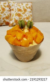 Mango Bingsu On The Bowl 