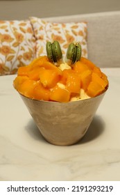 Mango Bingsu On The Bowl 