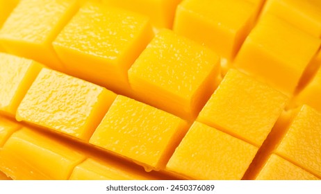 Mango. Close up of fresh ripe mango fruit background.