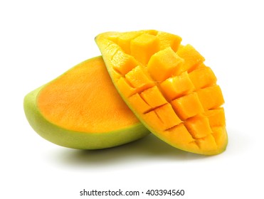 Mango Fruit Isolated On White Background