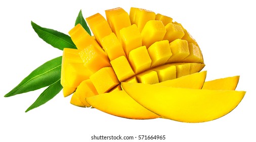 Mango Fruit Isolated On White Background