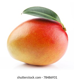 Mango Fruit Isolated On White Background